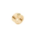 Double gold-plated amber ring from the Sello collection