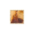Striking ring with square amber and engraving from the Sello collection ORSKA SLP98-1