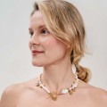 PRN136-1 elegancki naszyjnik autorstwa Anny Orskiej - kolekcja Parer - artystyczna biżuteria ORSKA
