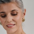 Kolczyki złote usta na sztyft z kolekcji Body BK31-7 ORSKA