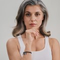 Bransoletka z czarnych kamieni naturalnych z ciemnymi zawieszkami z kolekcji Bery BEA41-1 ORSKA