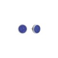 Fine silver earrings with lapis lazuli from the Orini collection