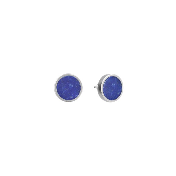 Fine silver earrings with lapis lazuli from the Orini collection