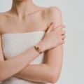 Rigid, gold-plated lapis lazuli bracelet from the Orini ORA46-3 collection