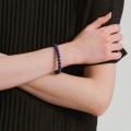 Gold bracelet with lapis lazuli beads from the Orini collection