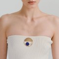 Gold lapis lazuli brooch from the Orini ORB38-1 ORSKA collection