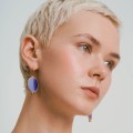 Blue lapis lazuli earrings from the Orini collection