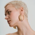 Large lapis lazuli hoop earrings from the Orini ORK46-2 ORSKA collection
