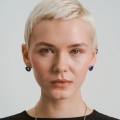 Silver earrings with lapis lazuli from the Orini collection