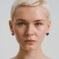 Lapis lazuli ring earrings from the Orini collection