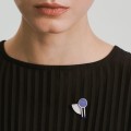 Silver lapis lazuli pin from the Orini collection