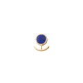 Gold-plated lapis lazuli pin "New Moon" from the Orini collection