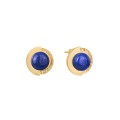 Original, gold-plated lapis lazuli stud earrings from the Orini collection