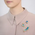 Limitowany pin cegiełka dla fundacji Forscience z kolekcji New Stone NSB18-1 ORSKA biżuteria