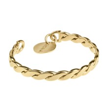 Rigid bracelet with a spiral twist from the Semios collection