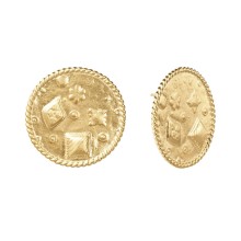Medallion-shaped earrings – Semios Collection