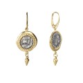Asymmetrical seal earrings from the Semios Collection SMK48-1 - ORSKA jewelry store
