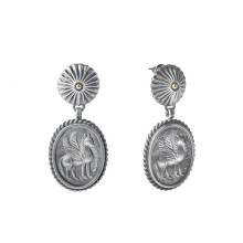 Silver Pegasus earrings from the Semios collection