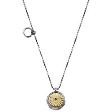 Long necklace with a seal-shaped pendant from the Semios collection