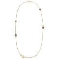 Long gold-plated necklace with seals from the Semios collection SMN98-2 - ORSKA jewelry