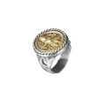 Bold Signet Ring with Decorative Medallion – Semios Collection SMP52-2