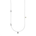 Graphite long necklace with decorative pendants from the Semios collection