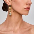 Long seal earrings from the Semios Collection SMK56-1 - ORSKA jewelry