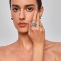 Silver signet ring with a sun symbol from the Semios collection SMP52-1 - ORSKA