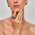 Silver signet ring with a sun symbol from the Semios collection SMP52-1 - ORSKA jewelry store