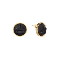 Wooden Carved Lips Earrings from the Kembali Collection