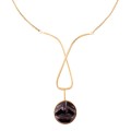 Necklace with Carved Wooden Lips from the Kembali Collection
