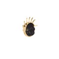 Hand-Carved Wooden Lips Pin from the Kembali Collection KEB21-2