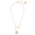 Necklace with a Lips-Shaped Pendant Made of Mother-of-Pearl from the Kembali Collection KEN62-1