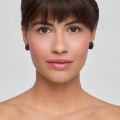 Wooden Carved Lips Earrings from the Kembali Collection - ORSKA