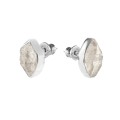 Silver earrings with Herkimers from the Aurora collection