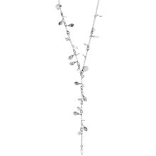 Long necklace with rock crystal and Herkimer diamonds from the Aurora collection
