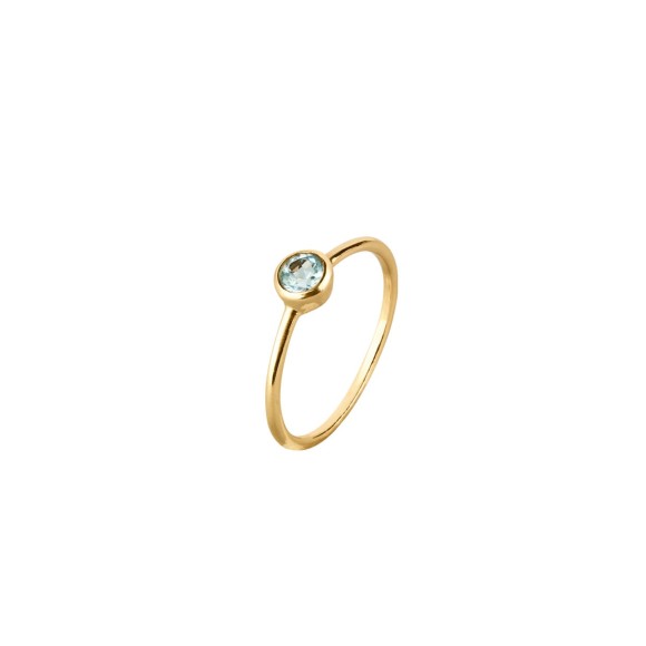 A ring with a blue topaz from the Aurora collection
