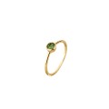 A delicate ring with green tourmaline from the Aurora collection