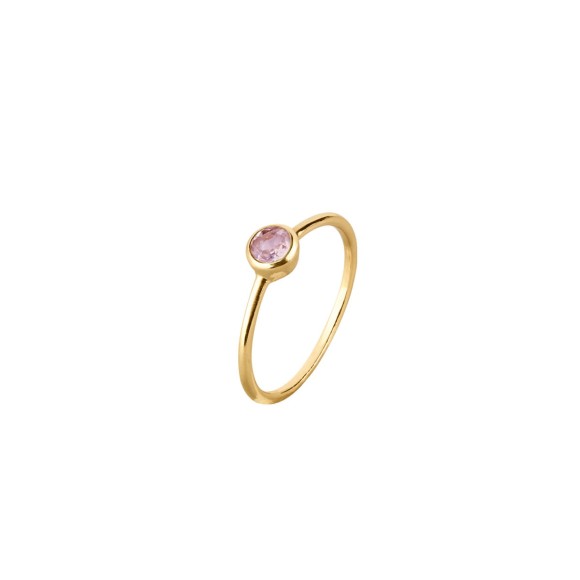 A delicate pink tourmaline ring from the Aurora collection