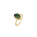A ring with a large green tourmaline from the Aurora collection