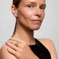Srebrne kolczyki na sztyft z naturalnymi kryształami - ORSKA biżuteria
