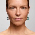 Silver hanging earrings with aquamarine from the Aurora collection - ORSKA jewelry