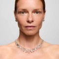 Silver necklace with rock crystals from the Aurora collection