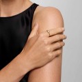 Gold-plated ring with blue topaz - ORSKA jewelry