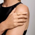 Gold-plated ring with rock crystal - ORSKA jewelry