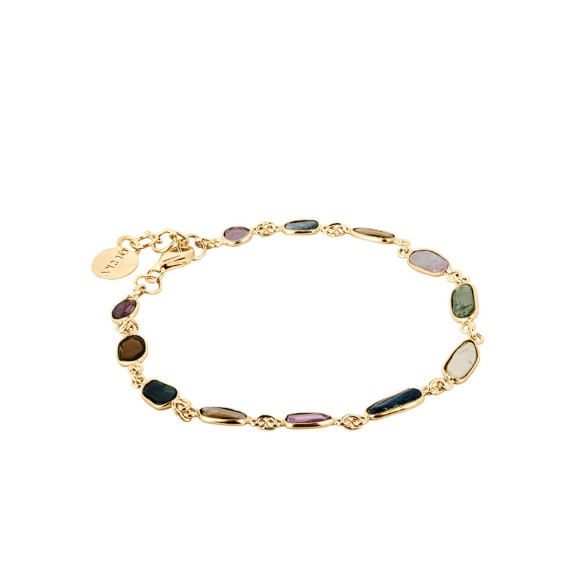 Delicate bracelet with colorful tourmalines from the Aurora collection