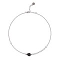 Delicate necklace with a black tourmaline pendant from the Aurora collection
