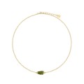 Delicate necklace with green tourmaline from the Aurora collection