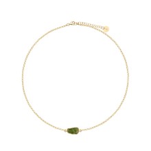 Delicate necklace with green tourmaline from the Aurora collection