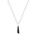Long silver necklace with jade from the Guatemala collection – ORSKA artistic jewelry